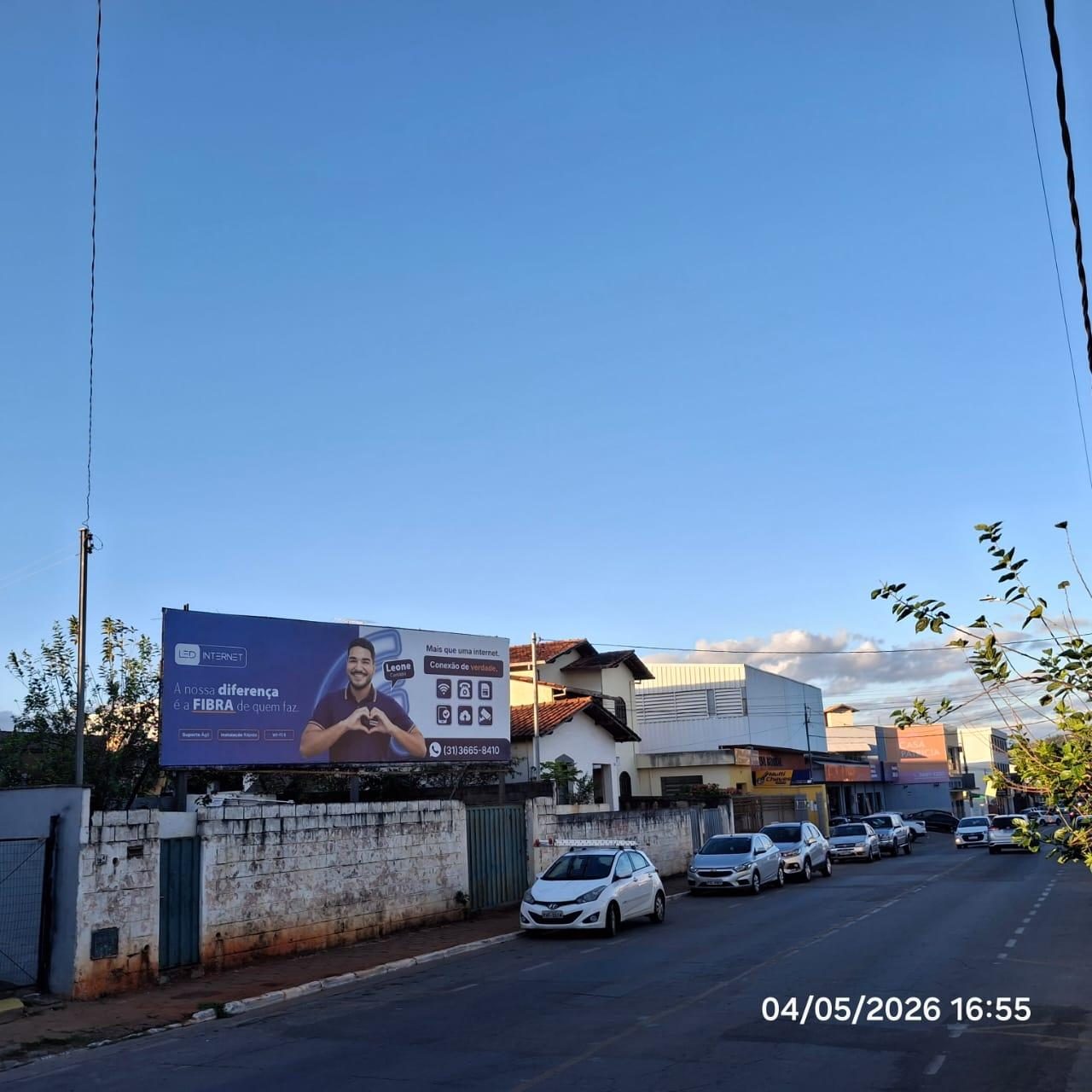 Painel outdoor Av. Nilo Figueiredo, 358 – Centro (9x3) em Lagoa Santa, MG